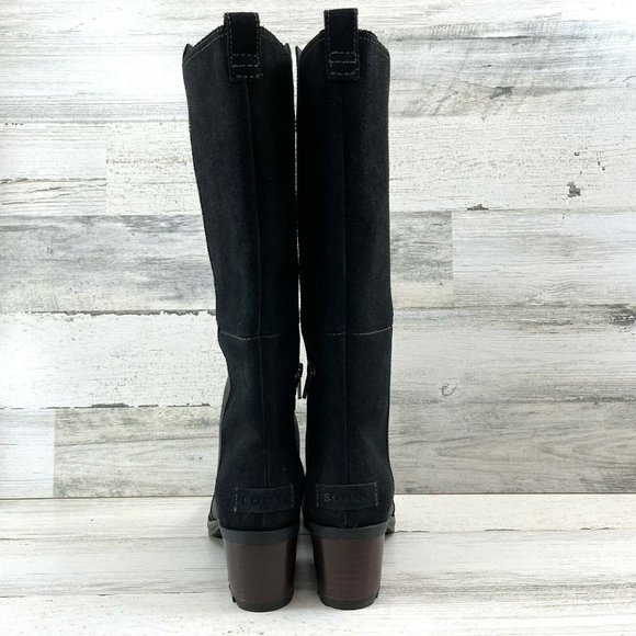 Sorel Cate Tall Rain & Waterproof Ready Boots Blac - Picture 6 of 16